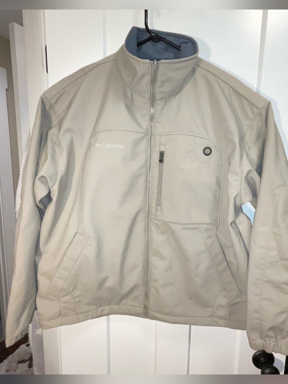 Columbia Men's Light Gray Softshell Jacket Interchangeable